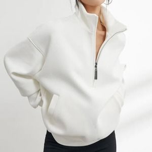 COMMENSE Break Free Scuba Sweatshirt, White - Size XS, NWT